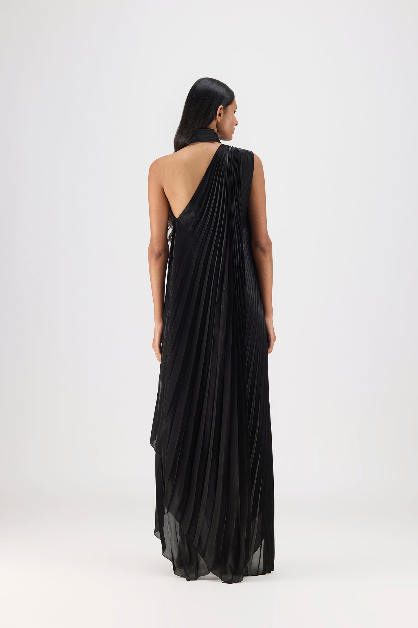 PLEATED FLUID DRESS