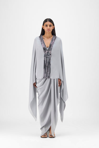 METALLIC STRUCTURED CAPE