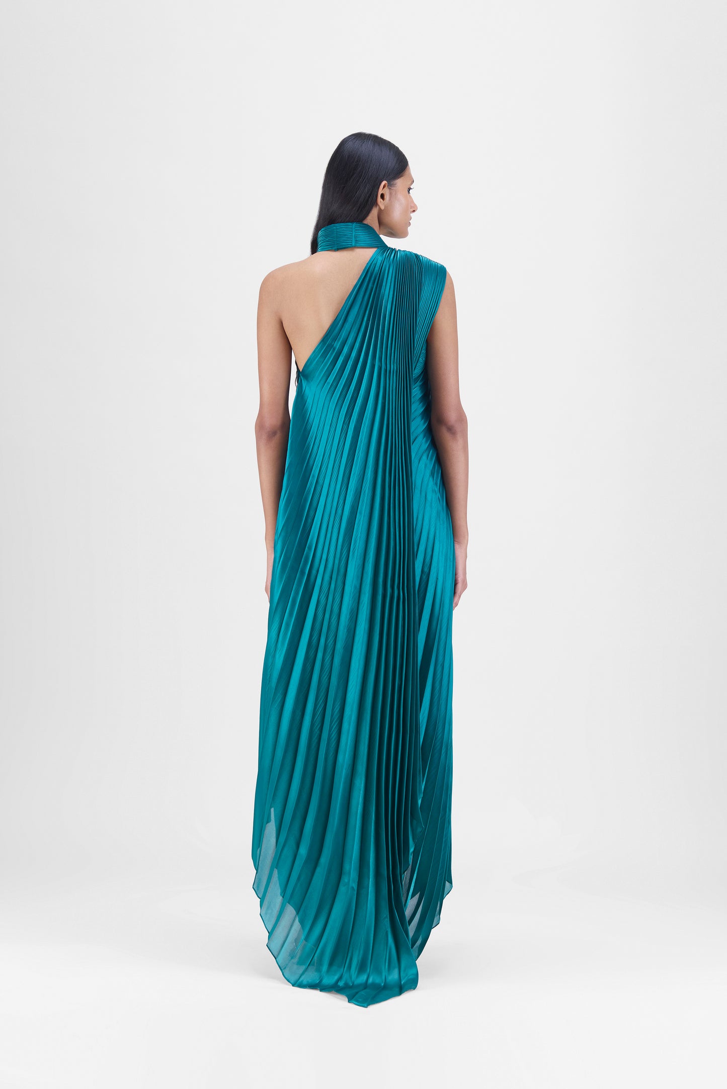 PLEATED FLUID DRESS