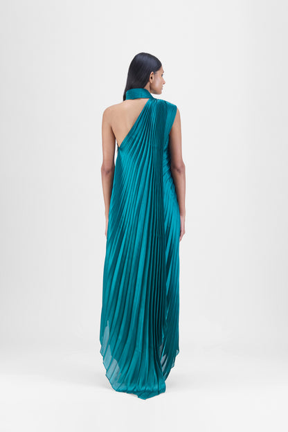 PLEATED FLUID DRESS