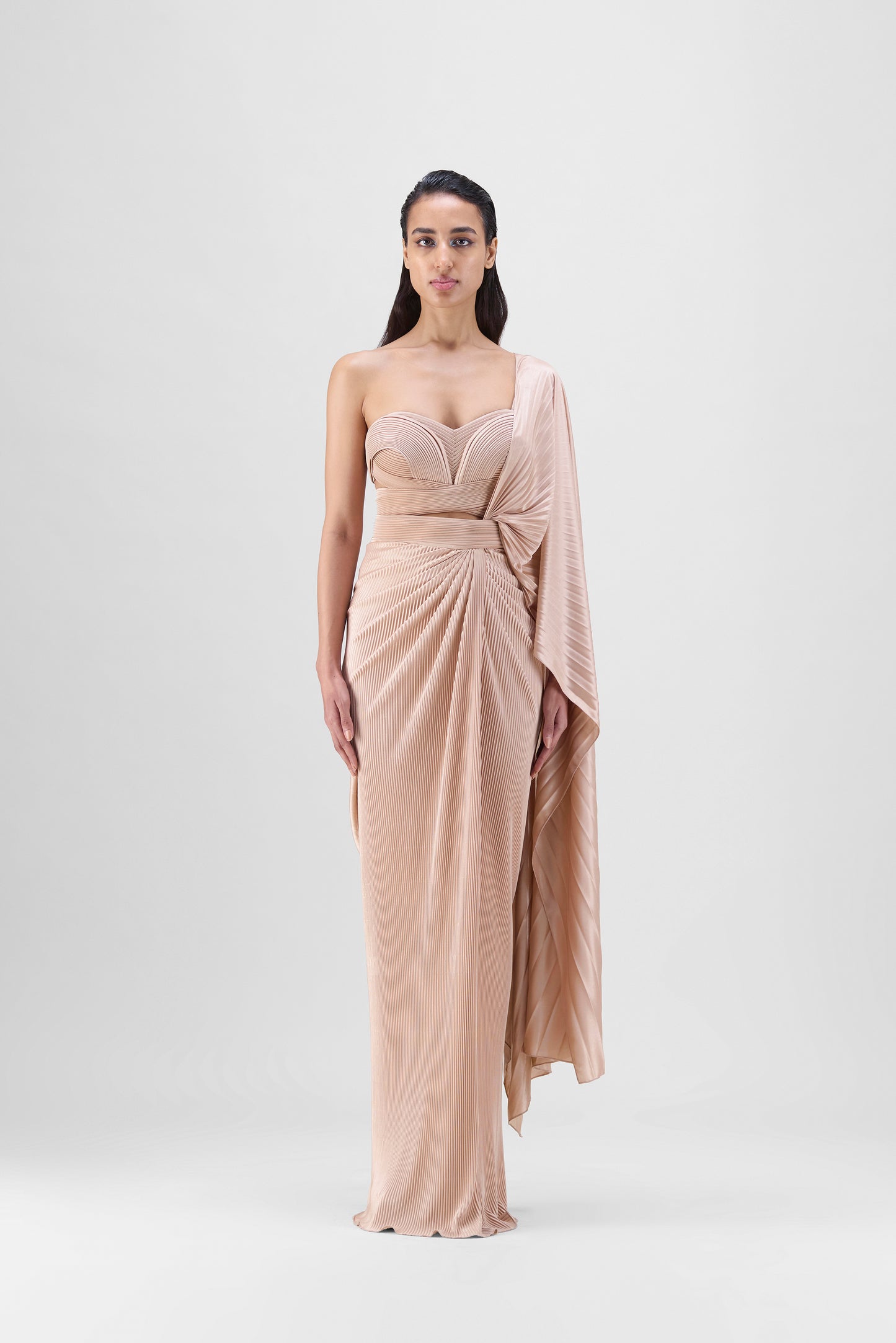 MOULDED  PLISSÉ SAREE