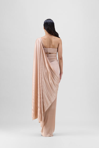 MOULDED  PLISSÉ SAREE