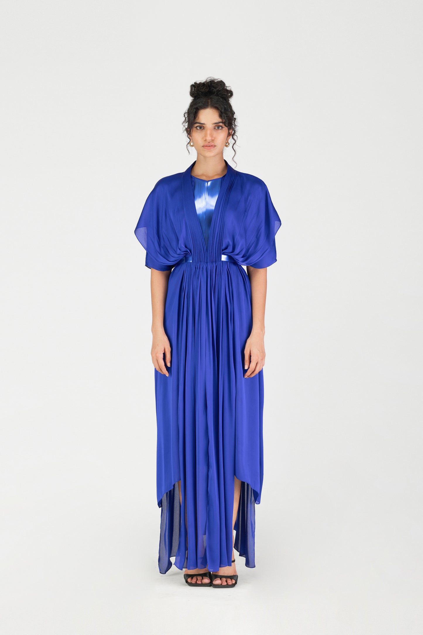 PLEATED LAYERED DRESS