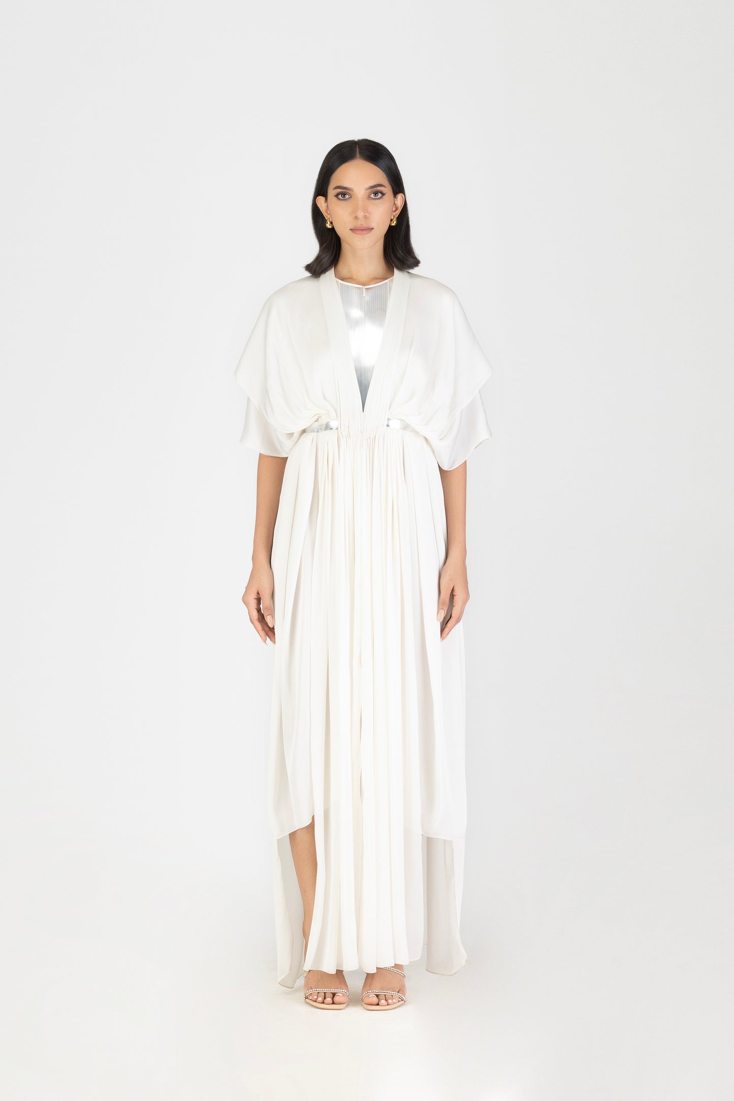 PLEATED LAYERED DRESS