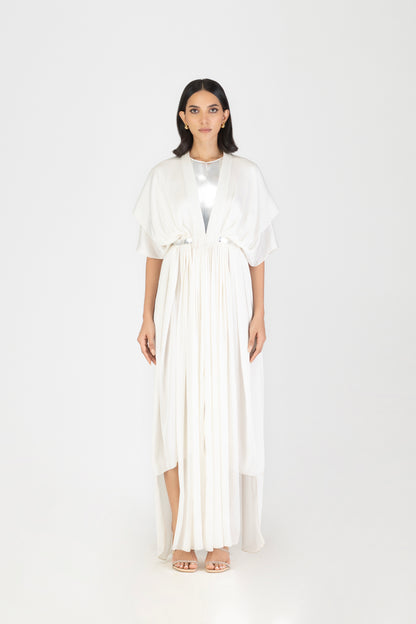 PLEATED LAYERED DRESS