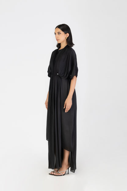 PLEATED LAYERED DRESS