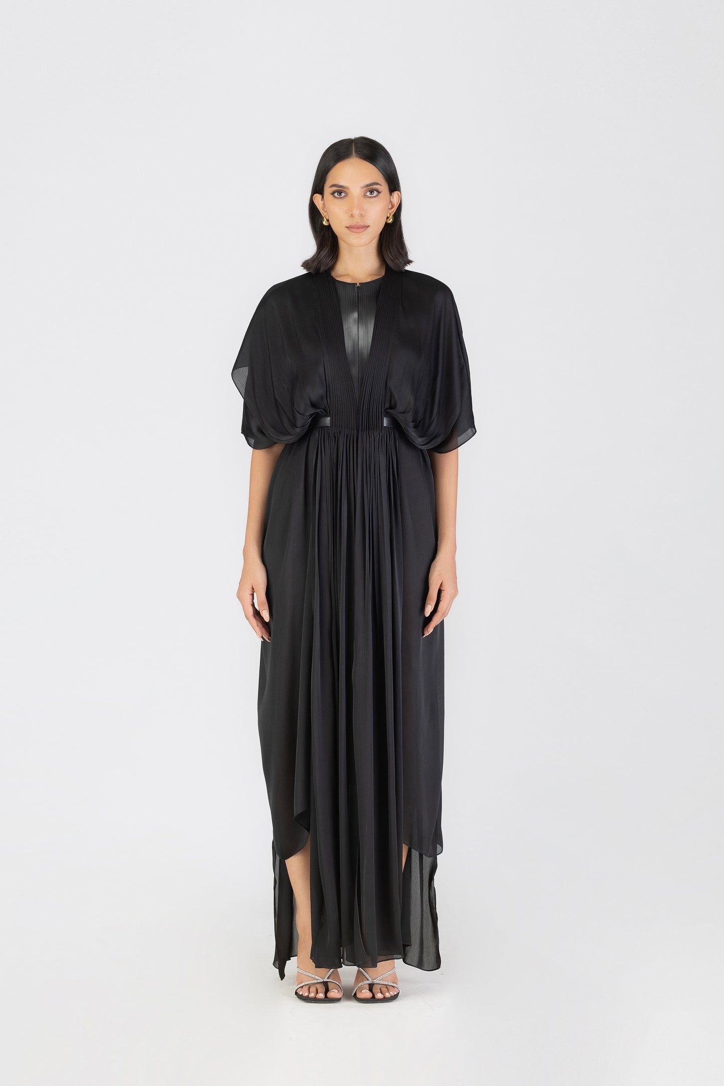 PLEATED LAYERED DRESS