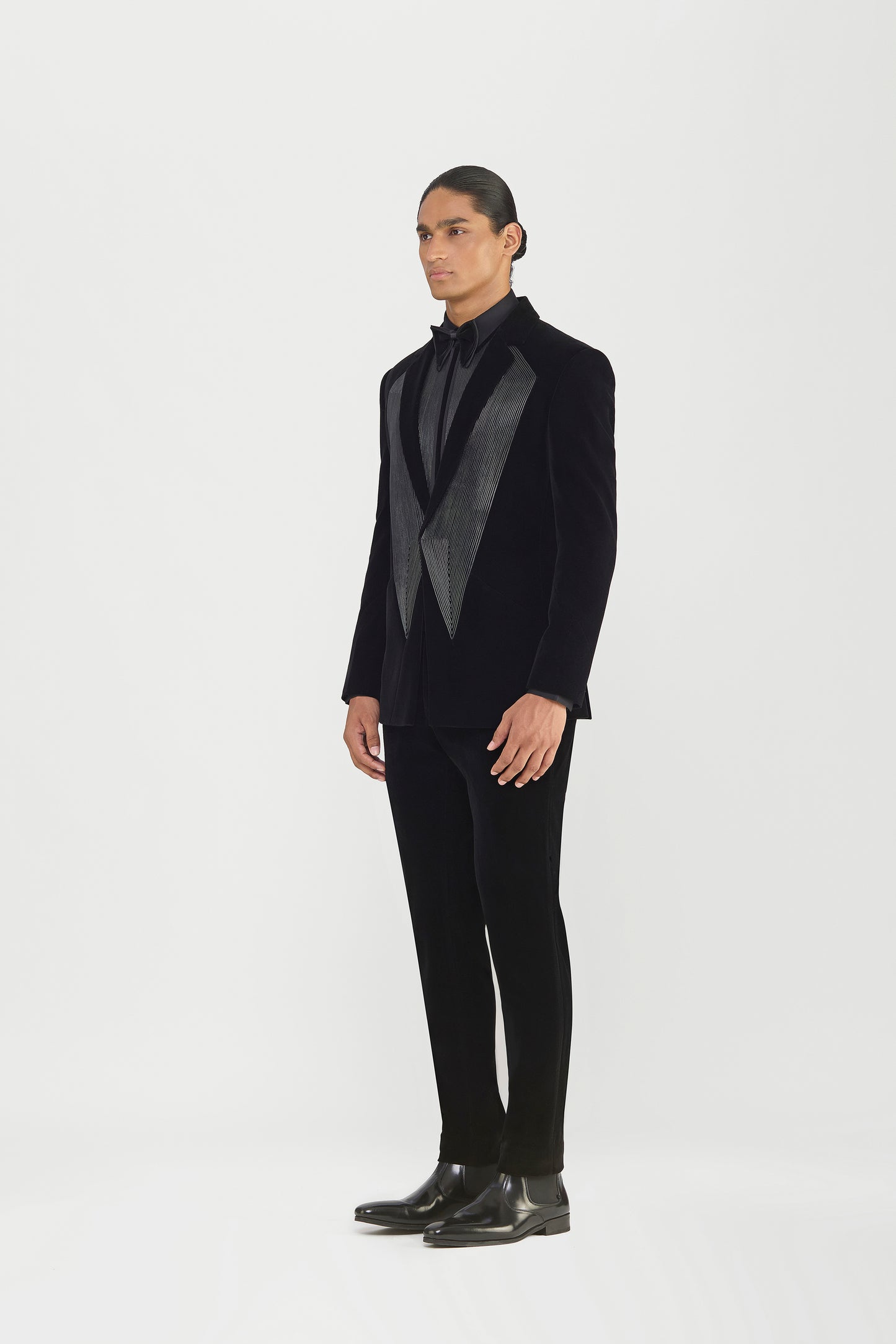 CORDED VELVETTE TUXEDO SET