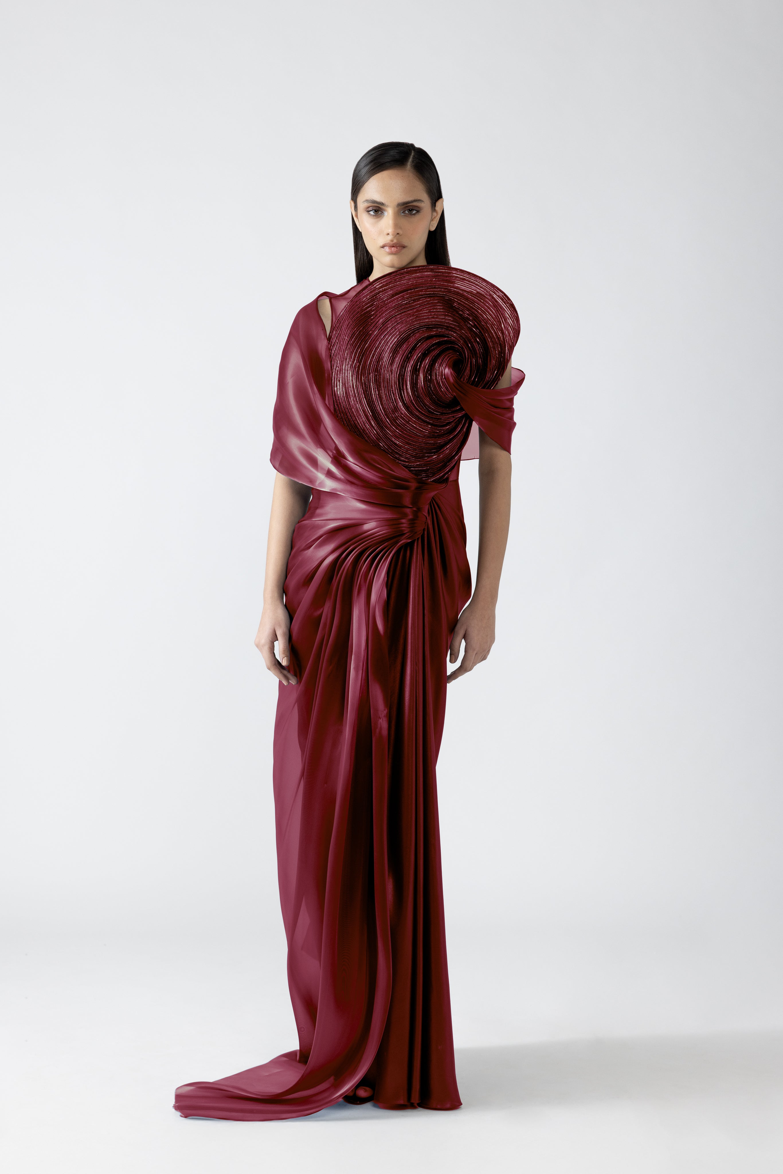 MOULDED CORDED GOWN